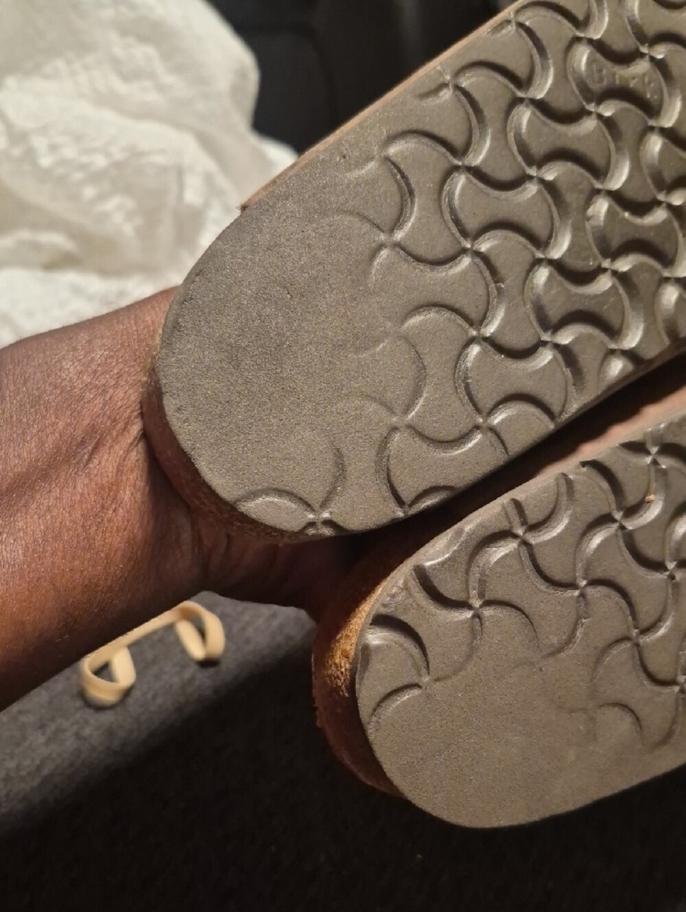 Birkenstock Brown Double Strap Leather Sandals - Picture 10 of 11